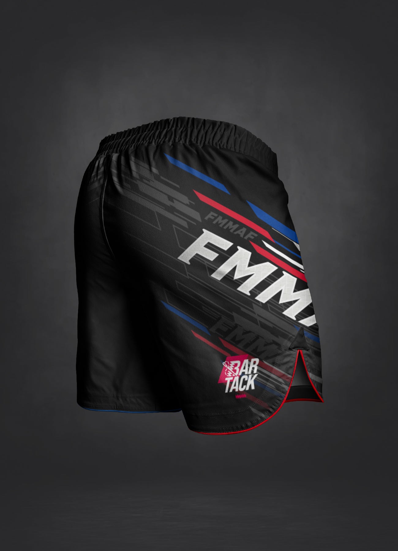 MMA Shorts Bar Tack x FMMAF "Drift" - Schwarz