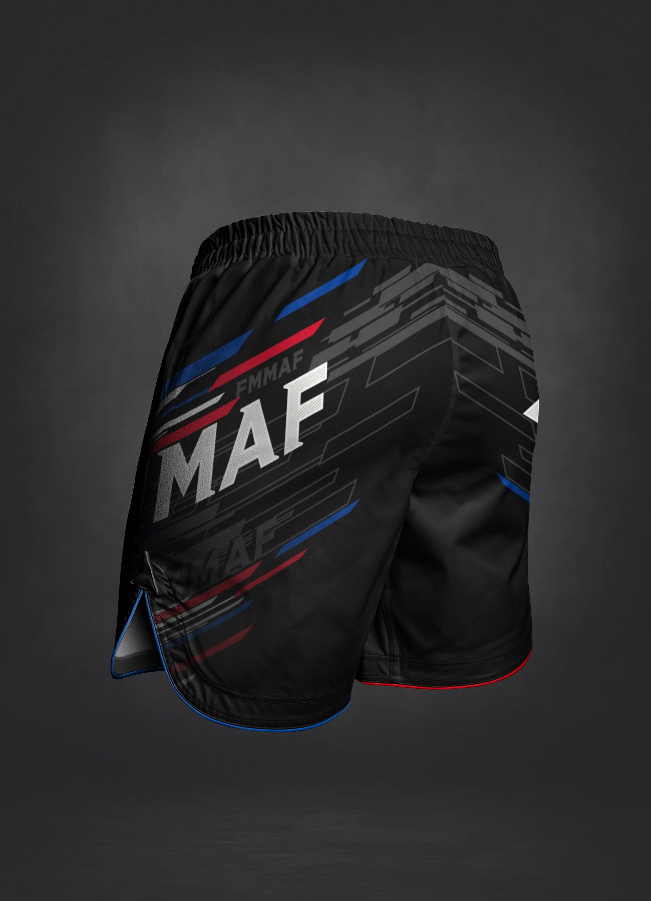 MMA Shorts Bar Tack x FMMAF "Drift" - Schwarz