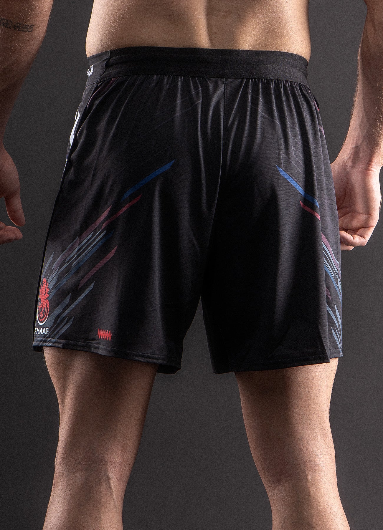 MMA-Short Bar Tack x FMMAF AeroMax™ "DRIFT" – Schwarz