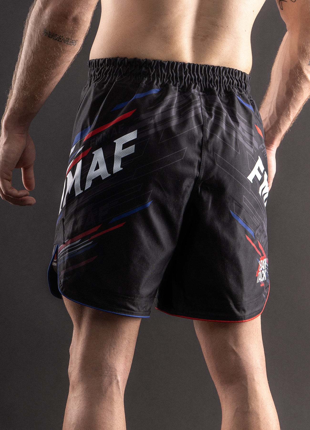 MMA Shorts Bar Tack x FMMAF "Drift" - Schwarz