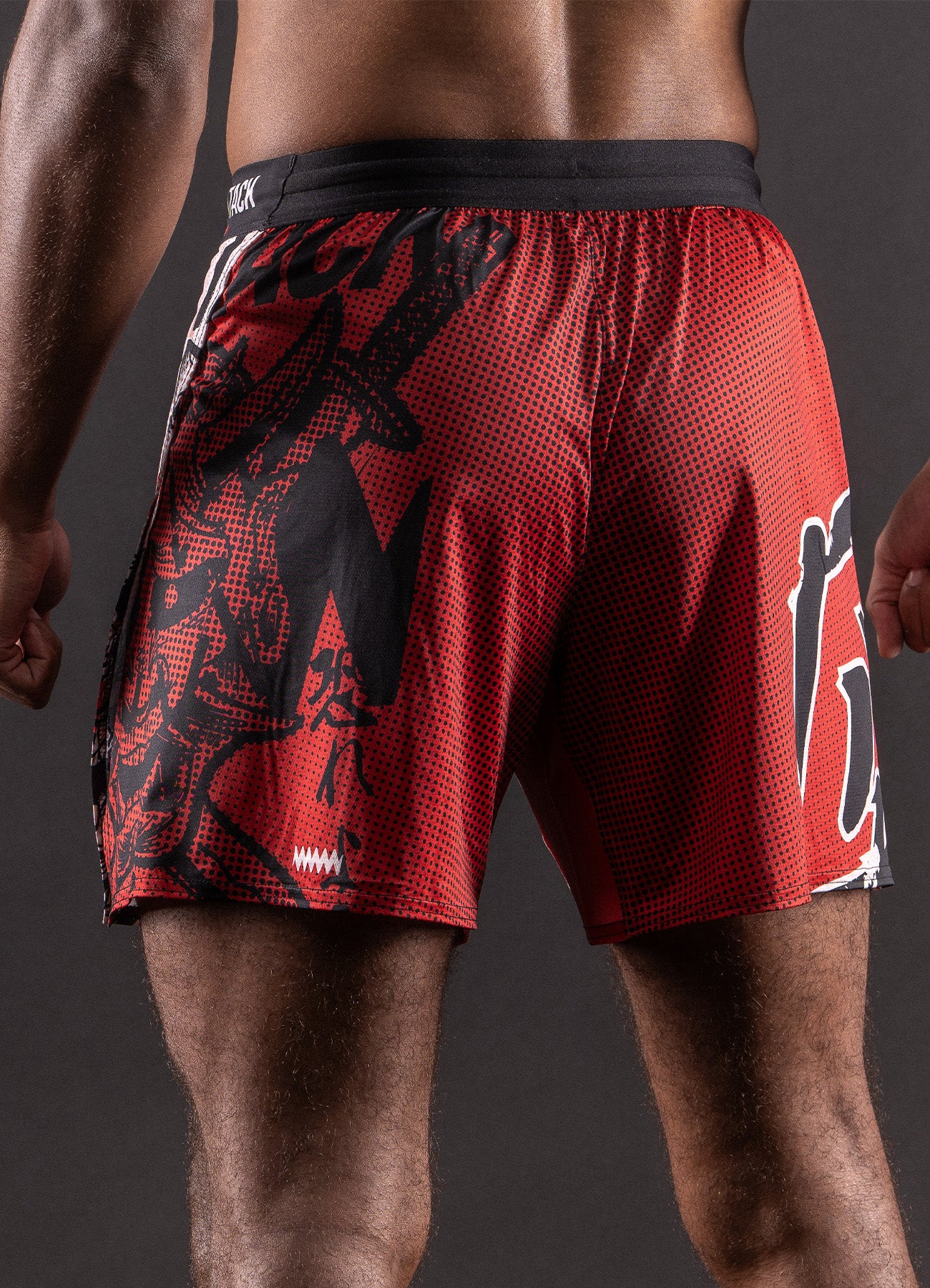 MMA Shorts Bar Tack AeroMax™ "ONI 鬼" - Sand