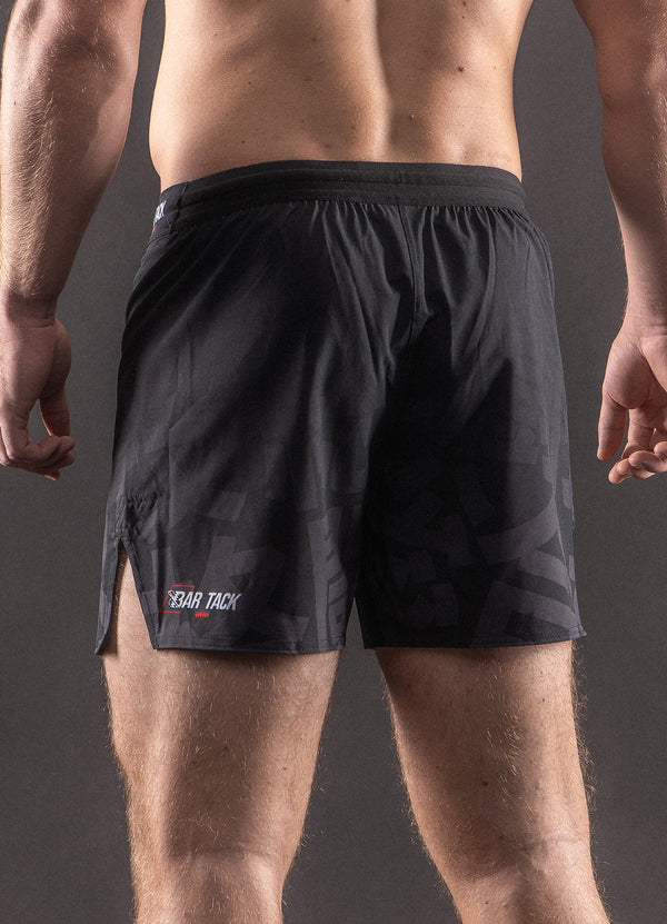 MMA-Short Bar Tack AeroLite™ "KUROGANE 黒鉄" - Schwarz