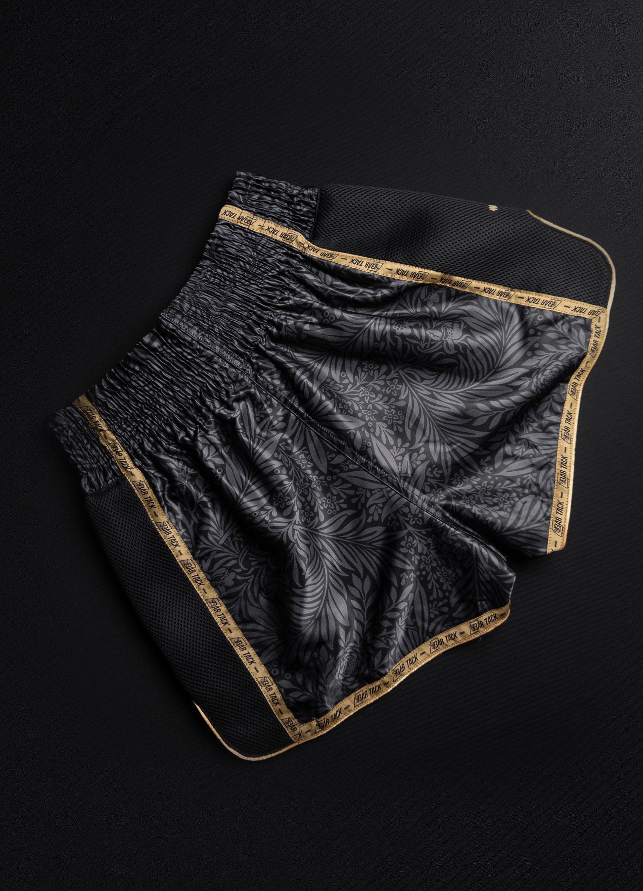 Thai Boxshorts Bar Tack "Royal Boxing" - Schwarz