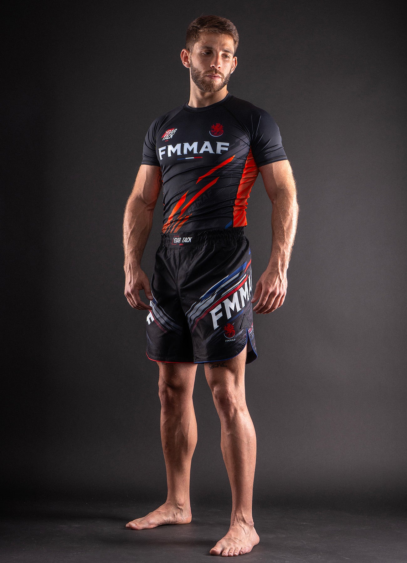 Rashguards Offiziell Bar Tack x FMMAF "Drift" - Orange Grade