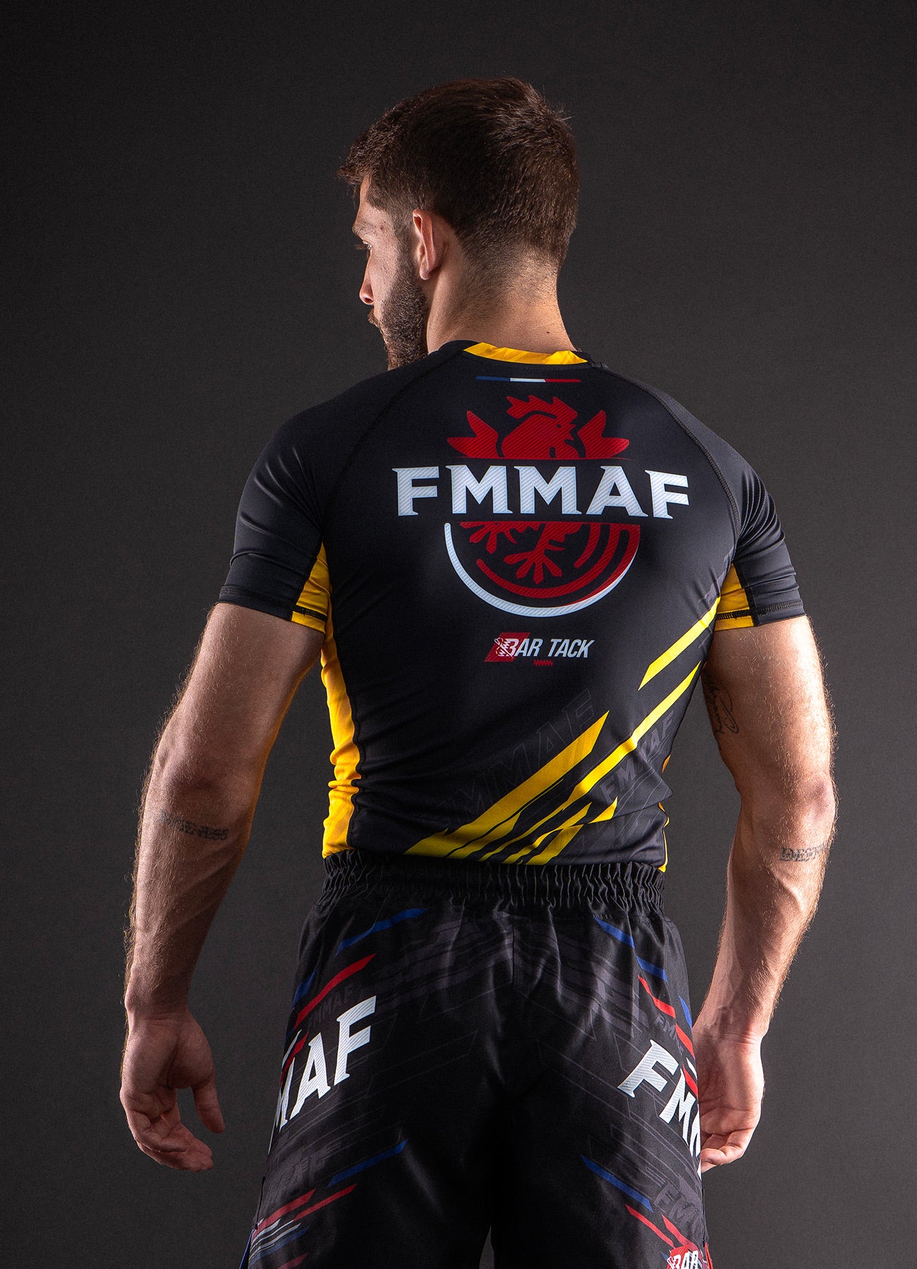 Rashguards Offiziell Bar Tack x FMMAF "Drift" - Gelber Grad