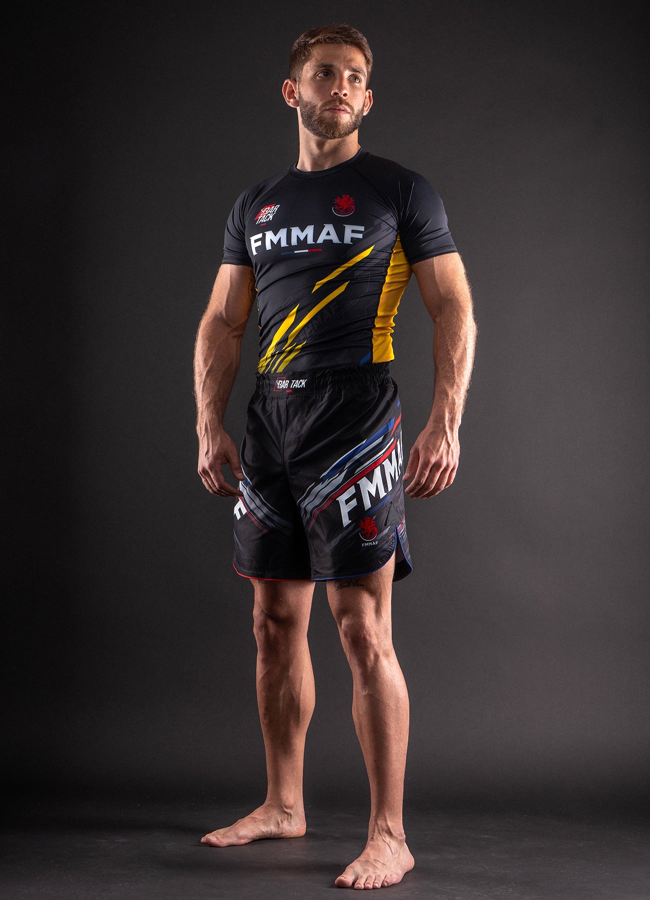 Rashguards Offiziell Bar Tack x FMMAF "Drift" - Gelber Grad