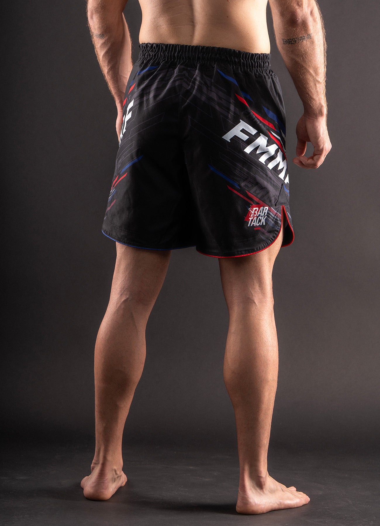 MMA Shorts Bar Tack x FMMAF "Drift" - Schwarz