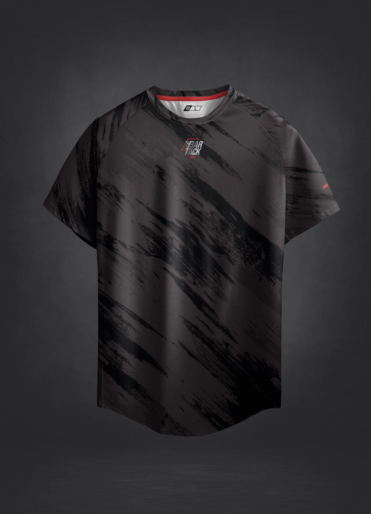 T-Shirt DryMax™ Lite Bar Tack "Warfare" – Dunkelgrau