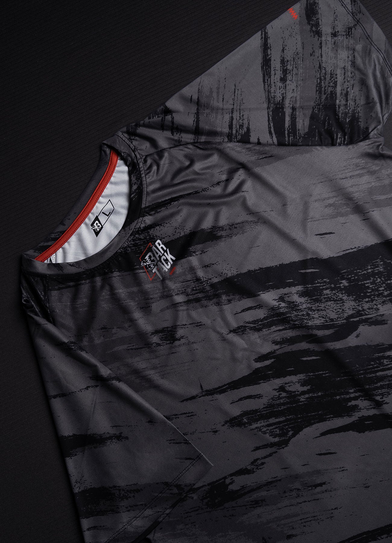 T-Shirt DryMax™ Lite Bar Tack "Warfare" – Dunkelgrau
