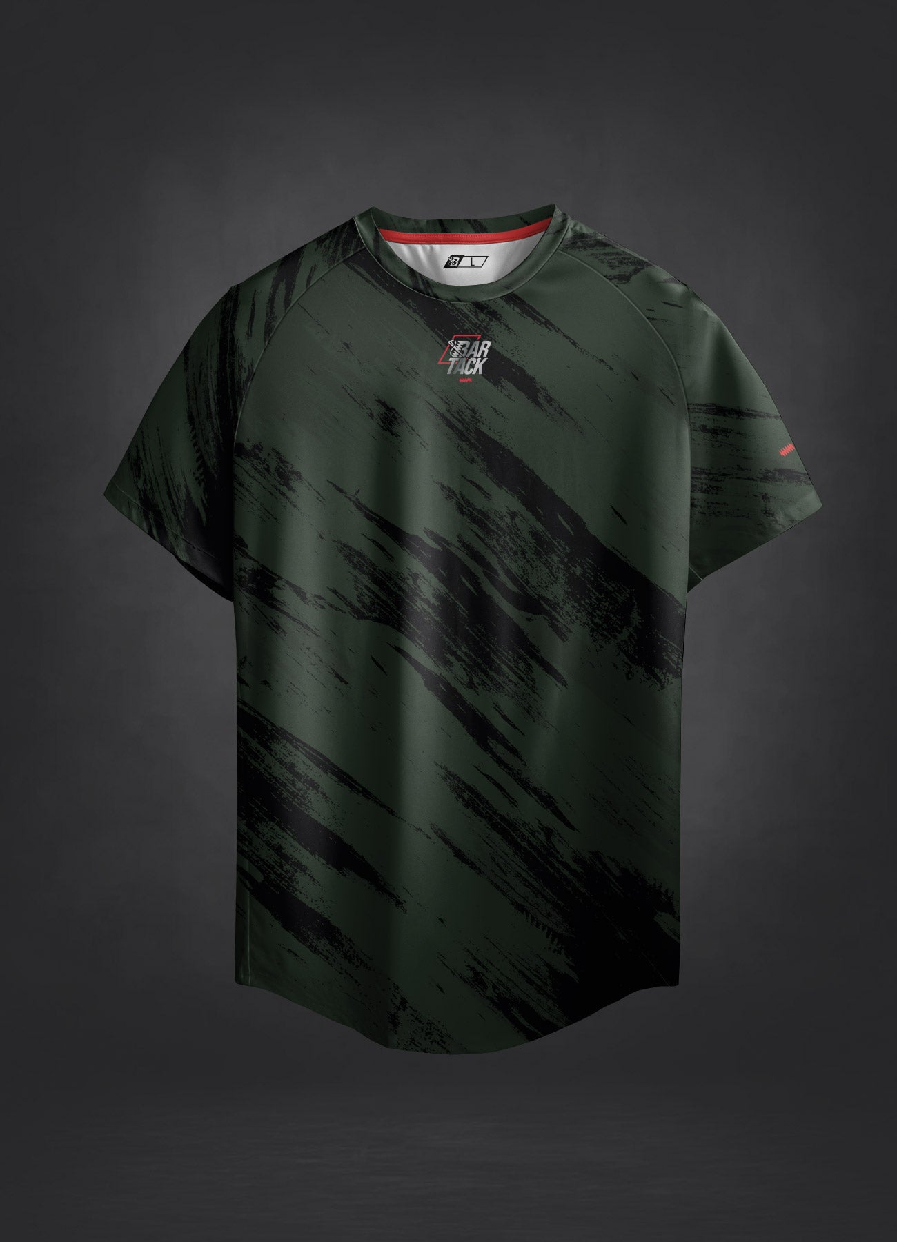 T-Shirt DryMax™ Lite Bar Tack "Warfare" – Khakigrün