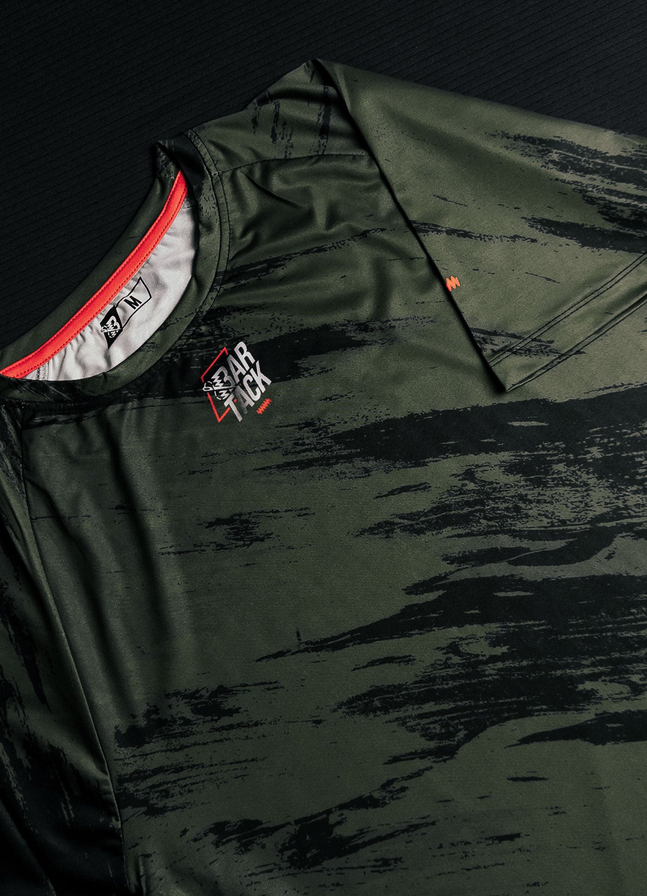 T-Shirt DryMax™ Lite Bar Tack "Warfare" – Khakigrün