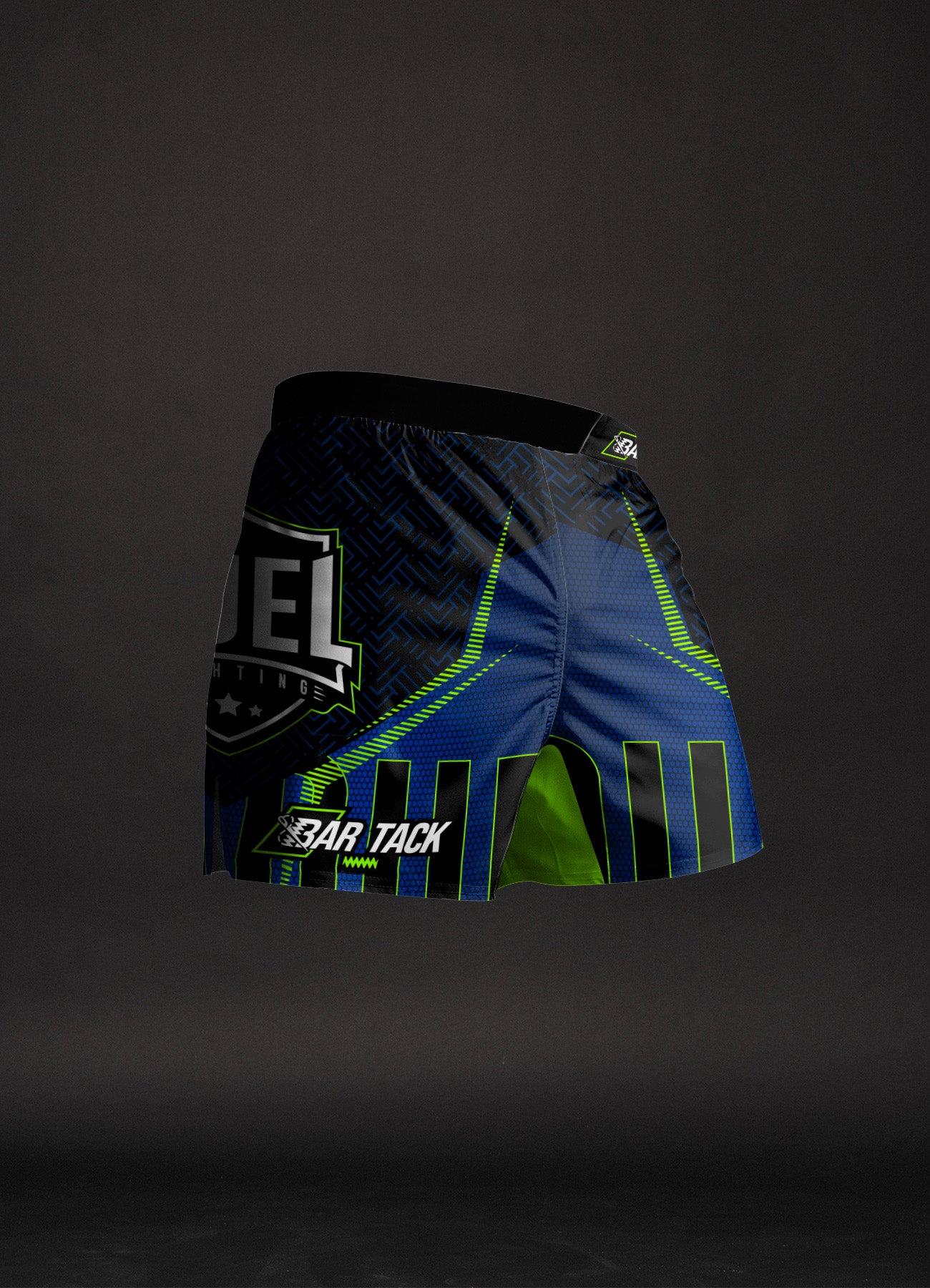 MMA-Shorts AeroLite™ Bar Tack x Duel Fighting – Blau