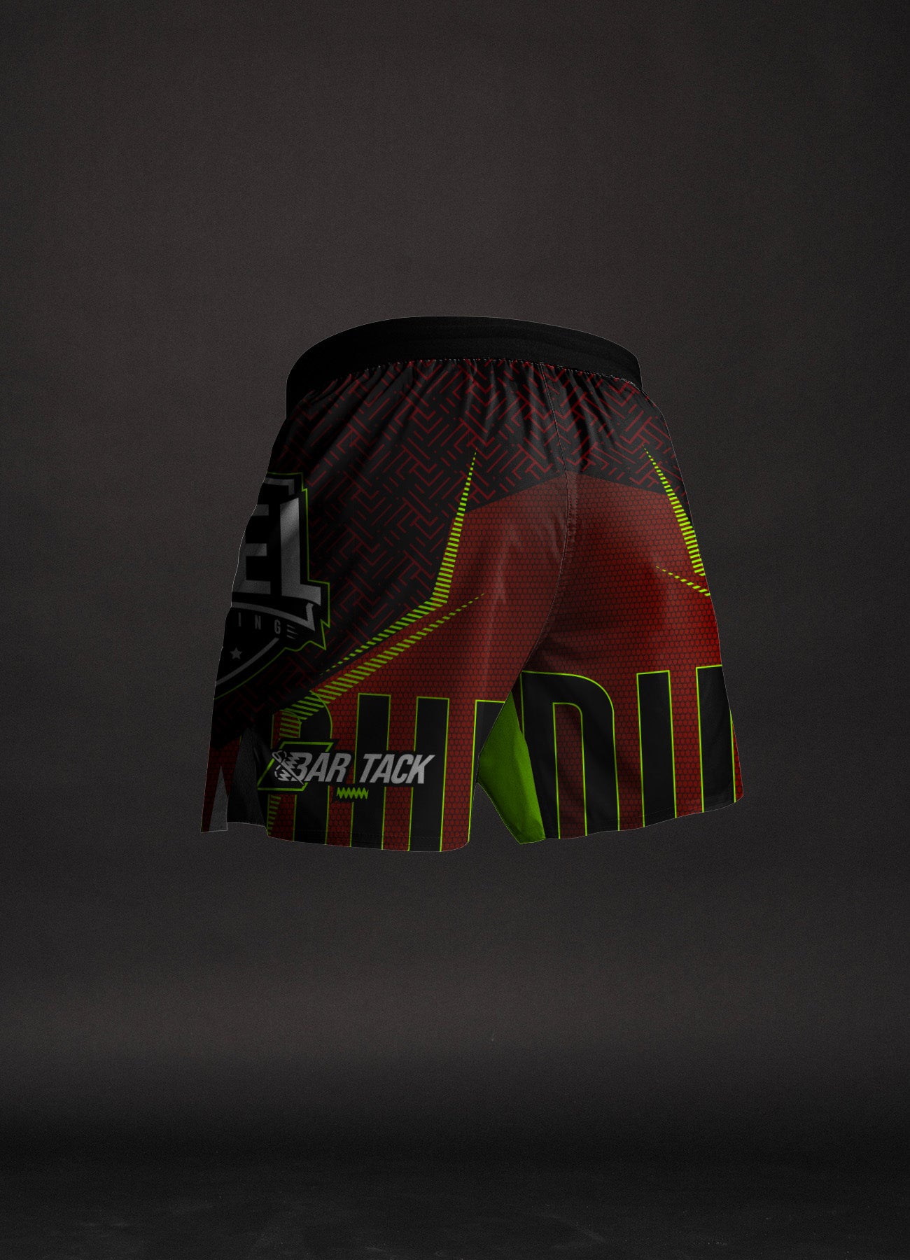 MMA-Shorts AeroLite™ Bar Tack x Duel Fighting – Rot