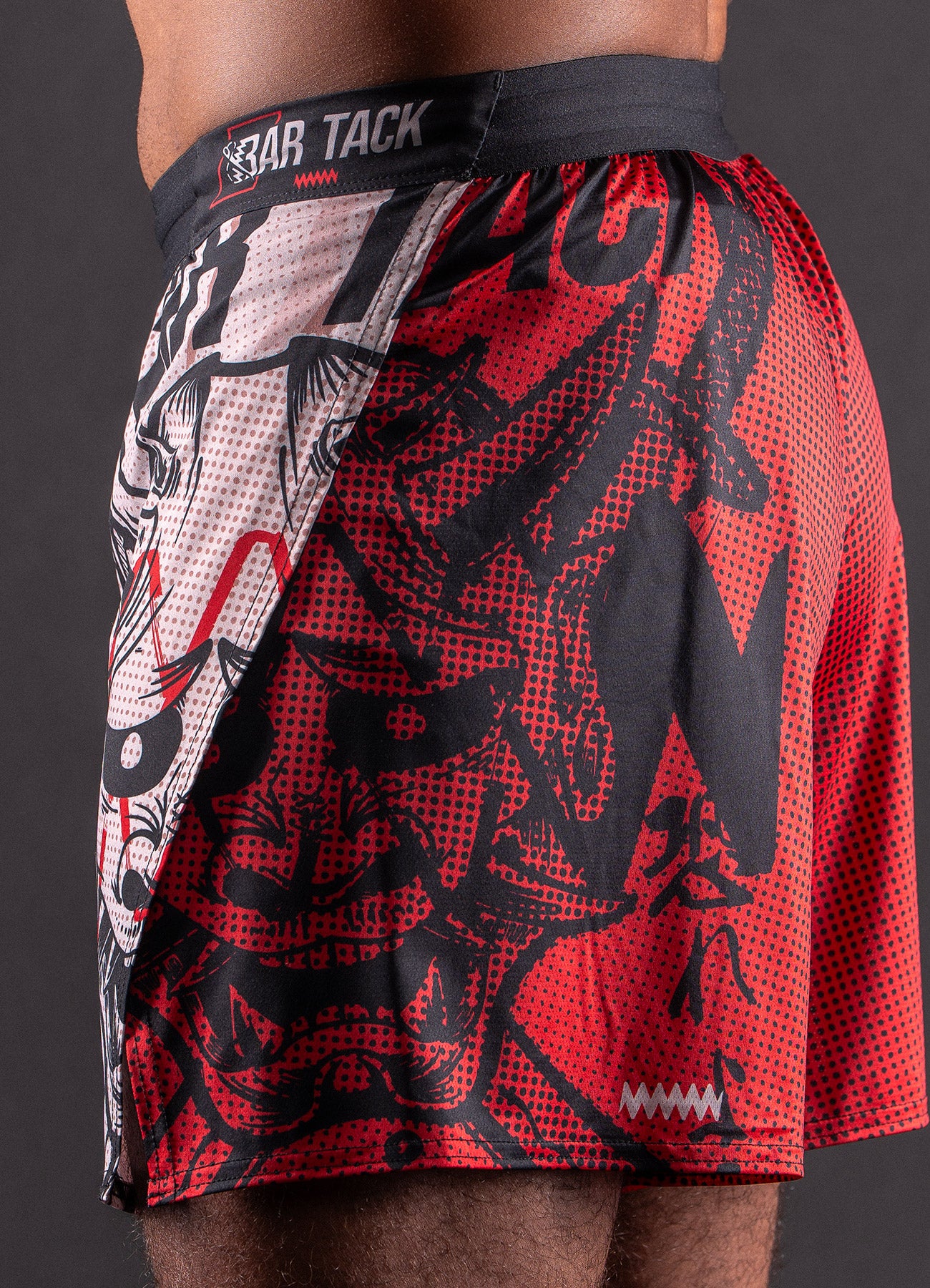 MMA Shorts Bar Tack AeroMax™ "ONI 鬼" - Sand