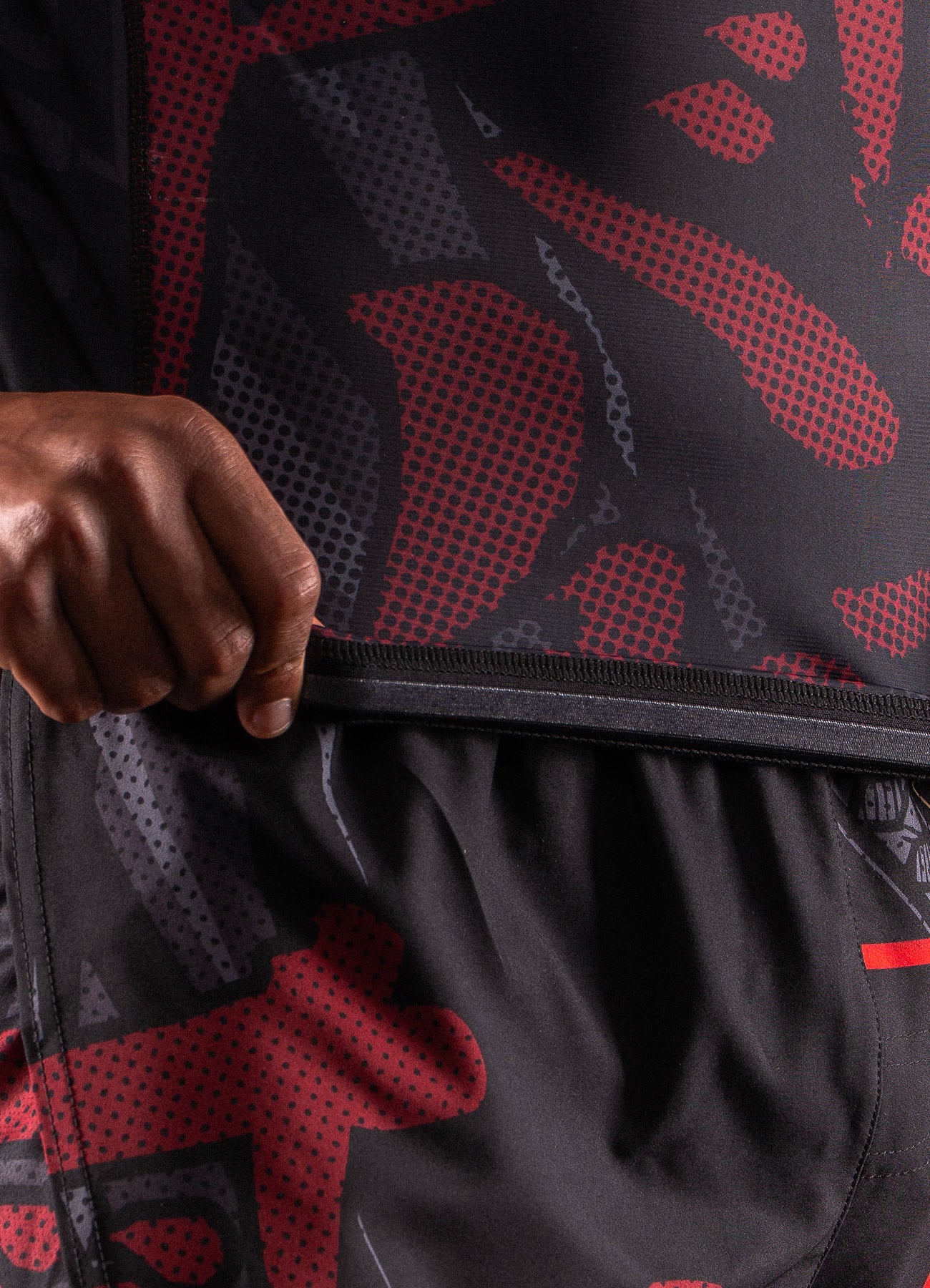 Kurzarm Rashguard Bar Tack "ONI 鬼" – Schwarz