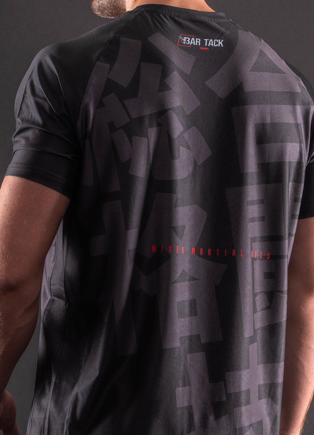T-Shirt DryMax™ Kurzarm Bar Tack „KUROGANE 黒鉄“ – Schwarz