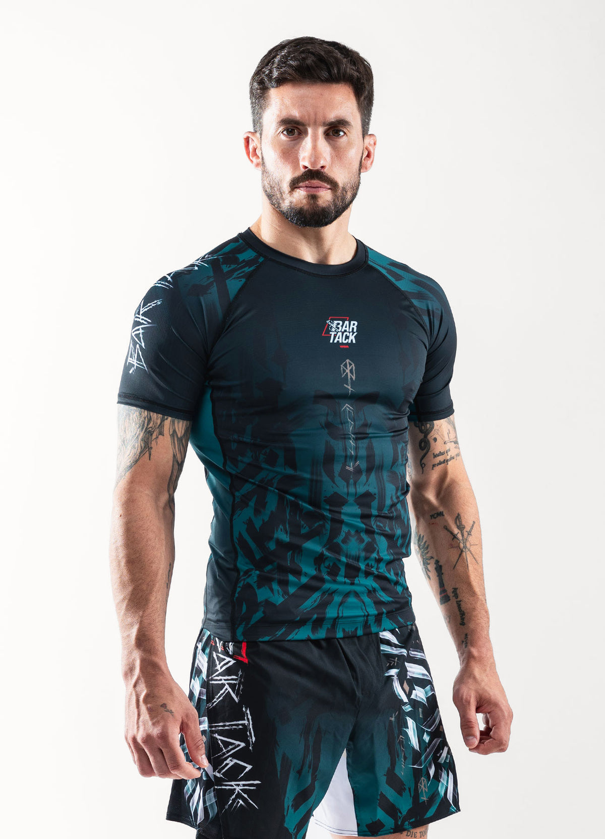 Rashguard Manches Courtes "ODIN" - Vert Forêt