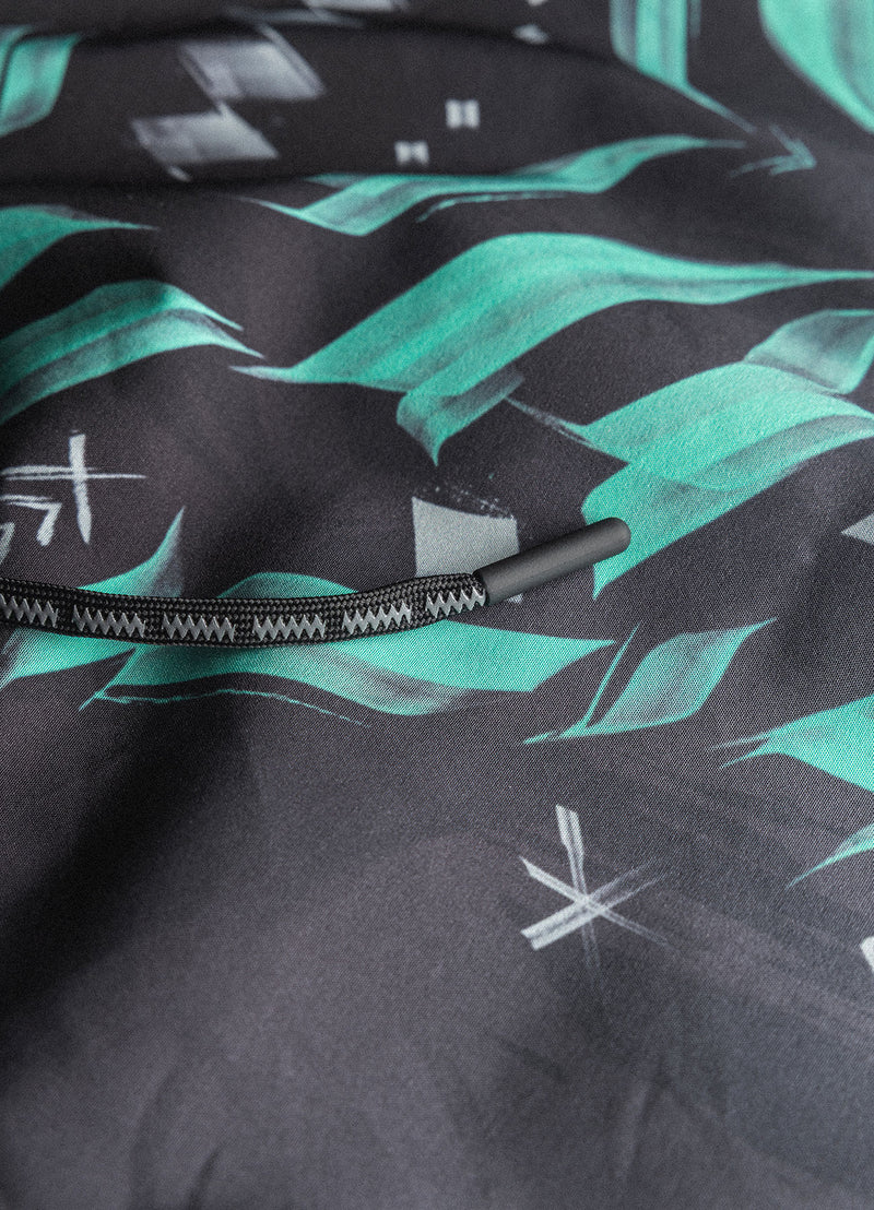 Short de MMA AeroMax™ "ODIN" - Gris/Cyan