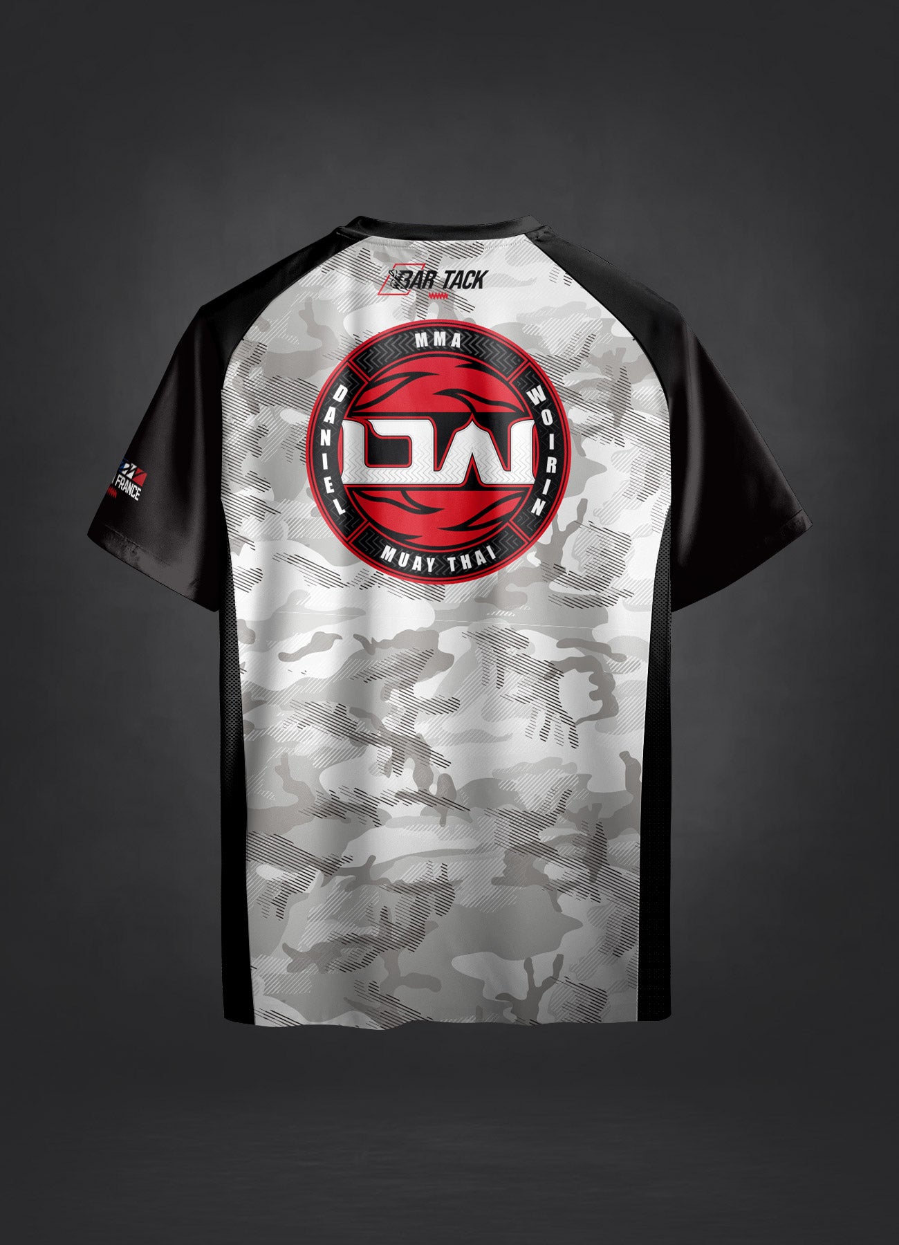 T-Shirt DryMax™ Bar Tack x Daniel Woirin "Arctic Camo" - Weiß/Schwarz