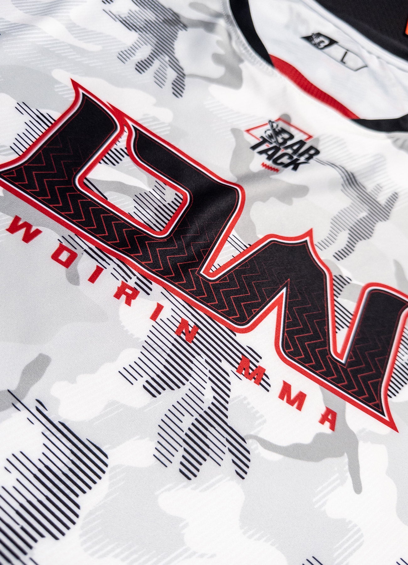 T-Shirt DryMax™ Bar Tack x Daniel Woirin "Arctic Camo" - Weiß/Schwarz