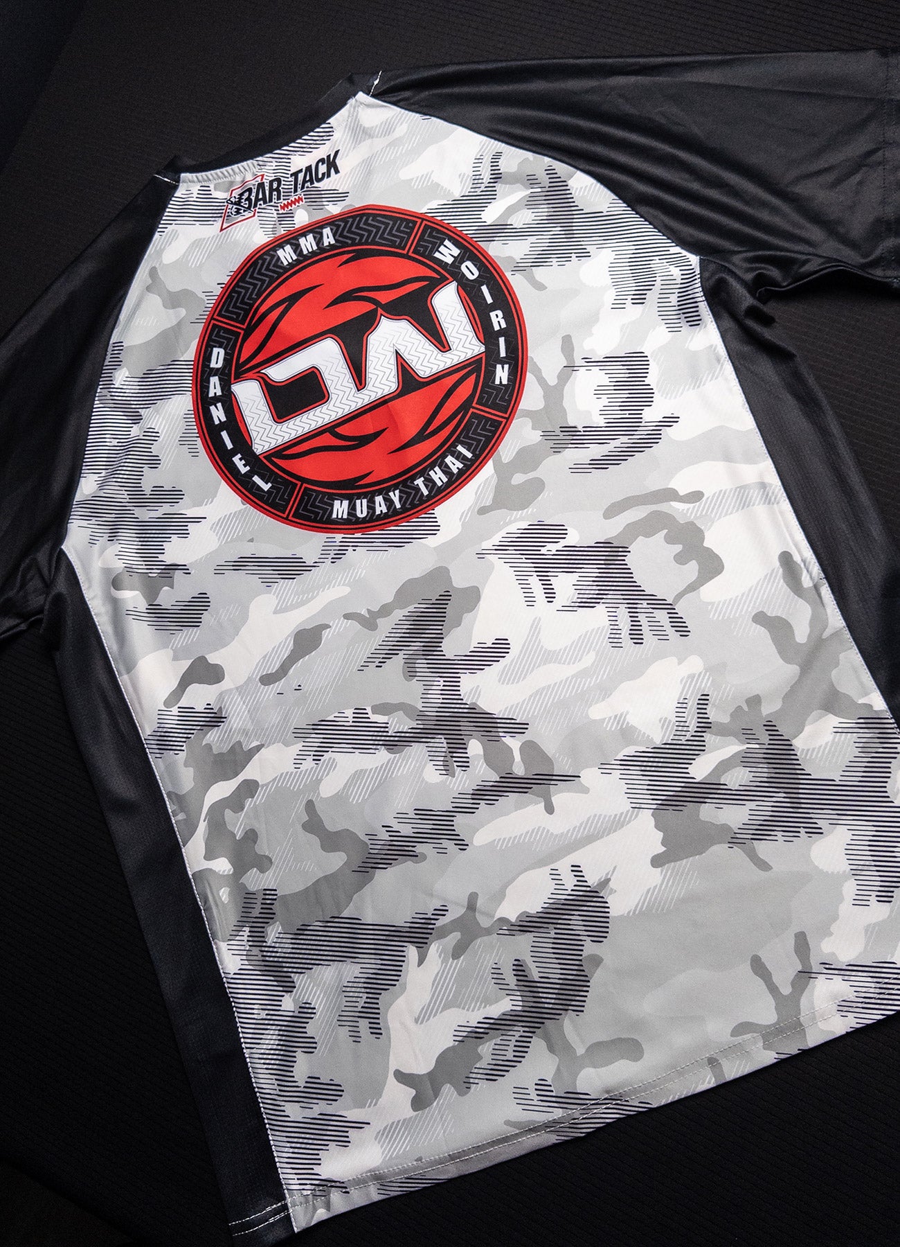 T-Shirt DryMax™ Bar Tack x Daniel Woirin "Arctic Camo" - Weiß/Schwarz