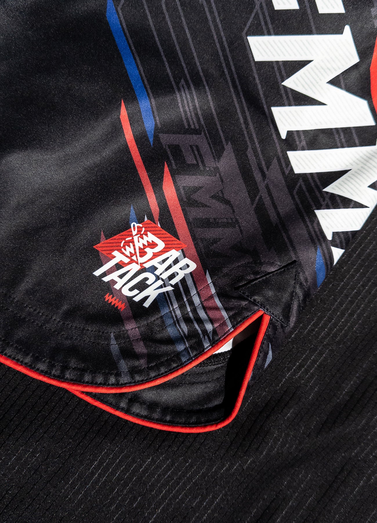 MMA Shorts Bar Tack x FMMAF "Drift" - Schwarz