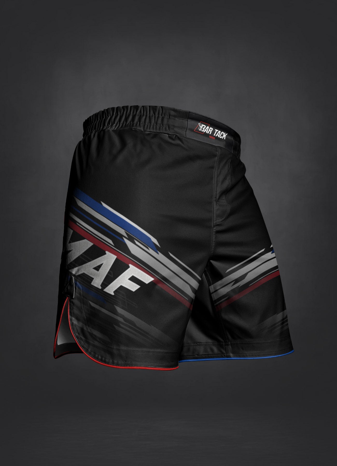 MMA Shorts Bar Tack x FMMAF "Drift" - Schwarz