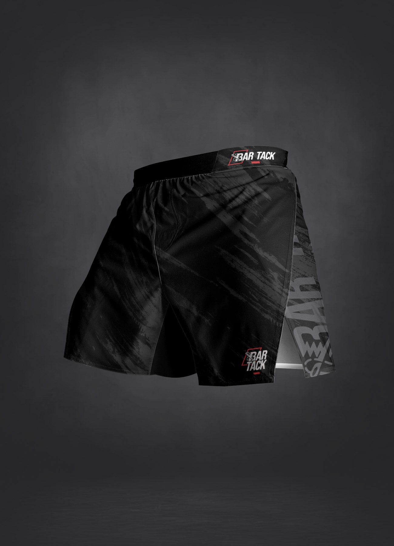 MMA-Shorts Bar Tack AeroMax™ "Warfare" - Schwarz