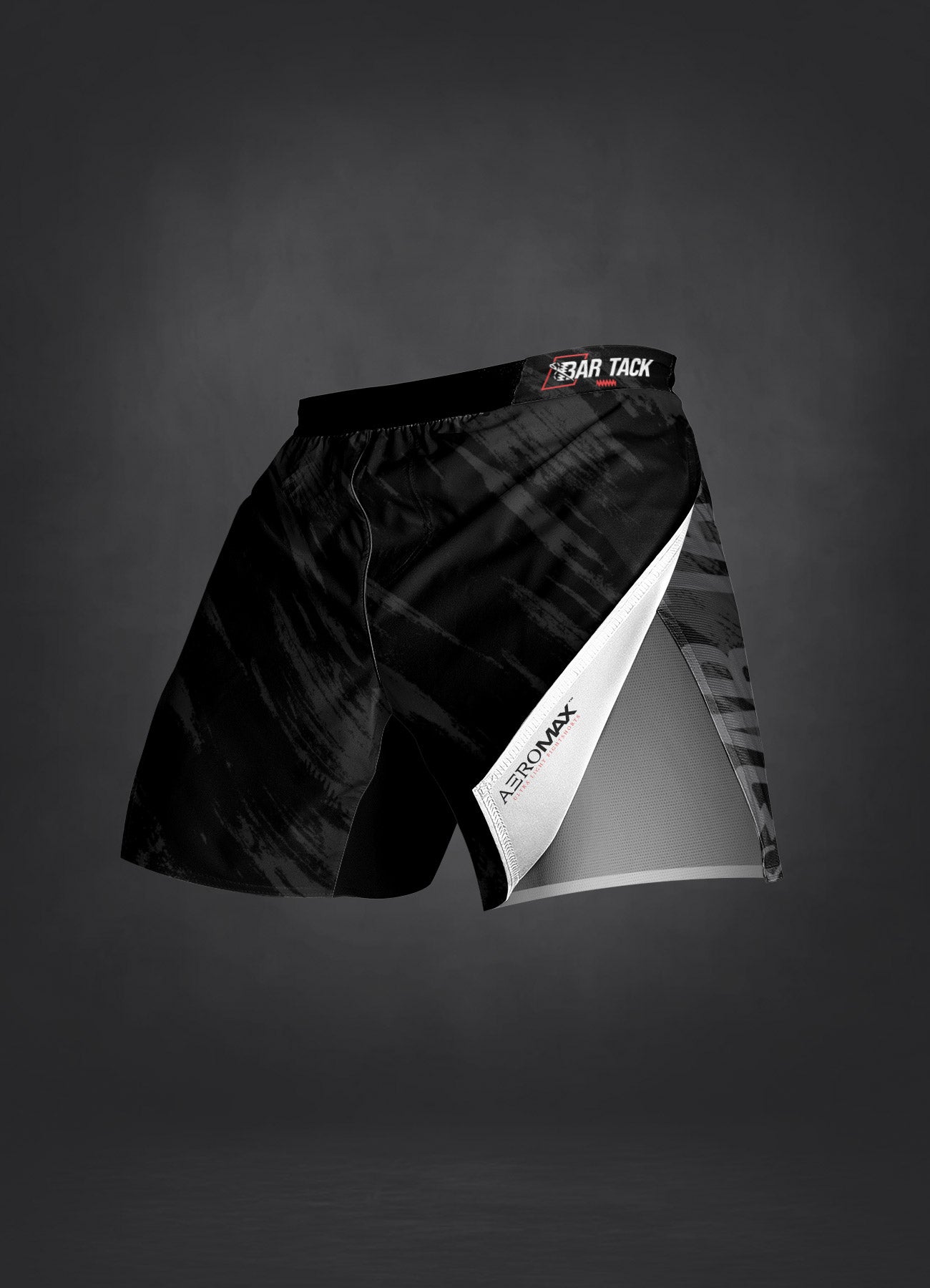 MMA-Shorts Bar Tack AeroMax™ "Warfare" - Schwarz
