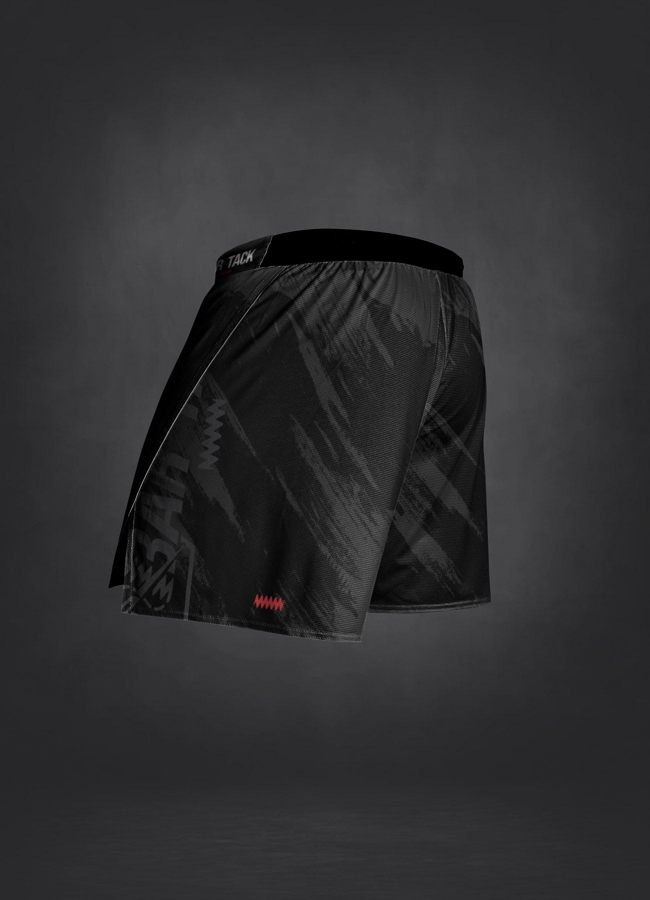 MMA-Shorts Bar Tack AeroMax™ "Warfare" - Schwarz