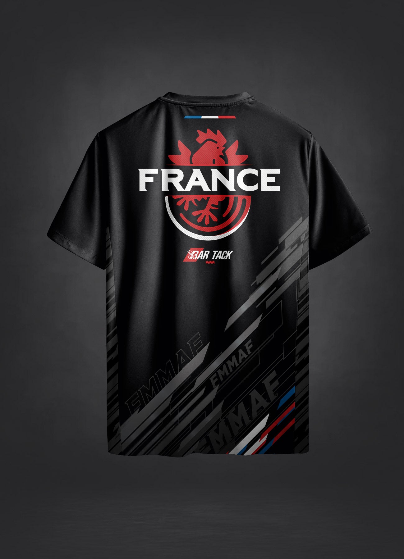DryMax™ Bar Tack x FMMAF T-Shirt „Equipe de France“ – Schwarz
