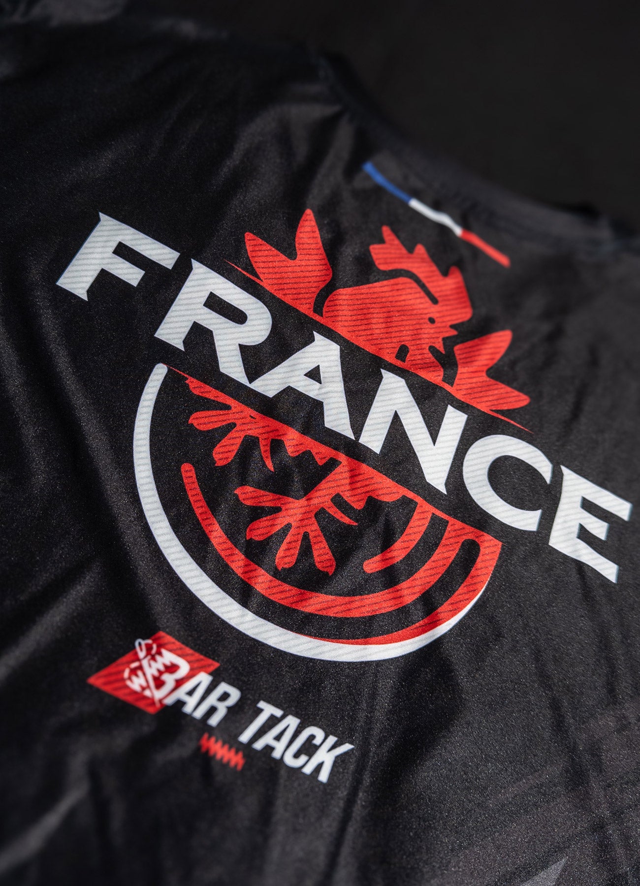 DryMax™ Bar Tack x FMMAF T-Shirt „Equipe de France“ – Schwarz