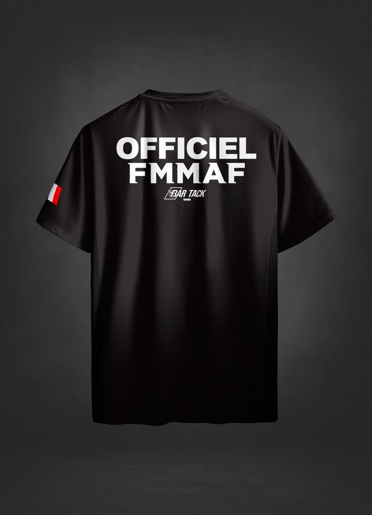 T-Shirt DryMax™ Bar Tack x FMMAF „Offiziell“ – Schwarz
