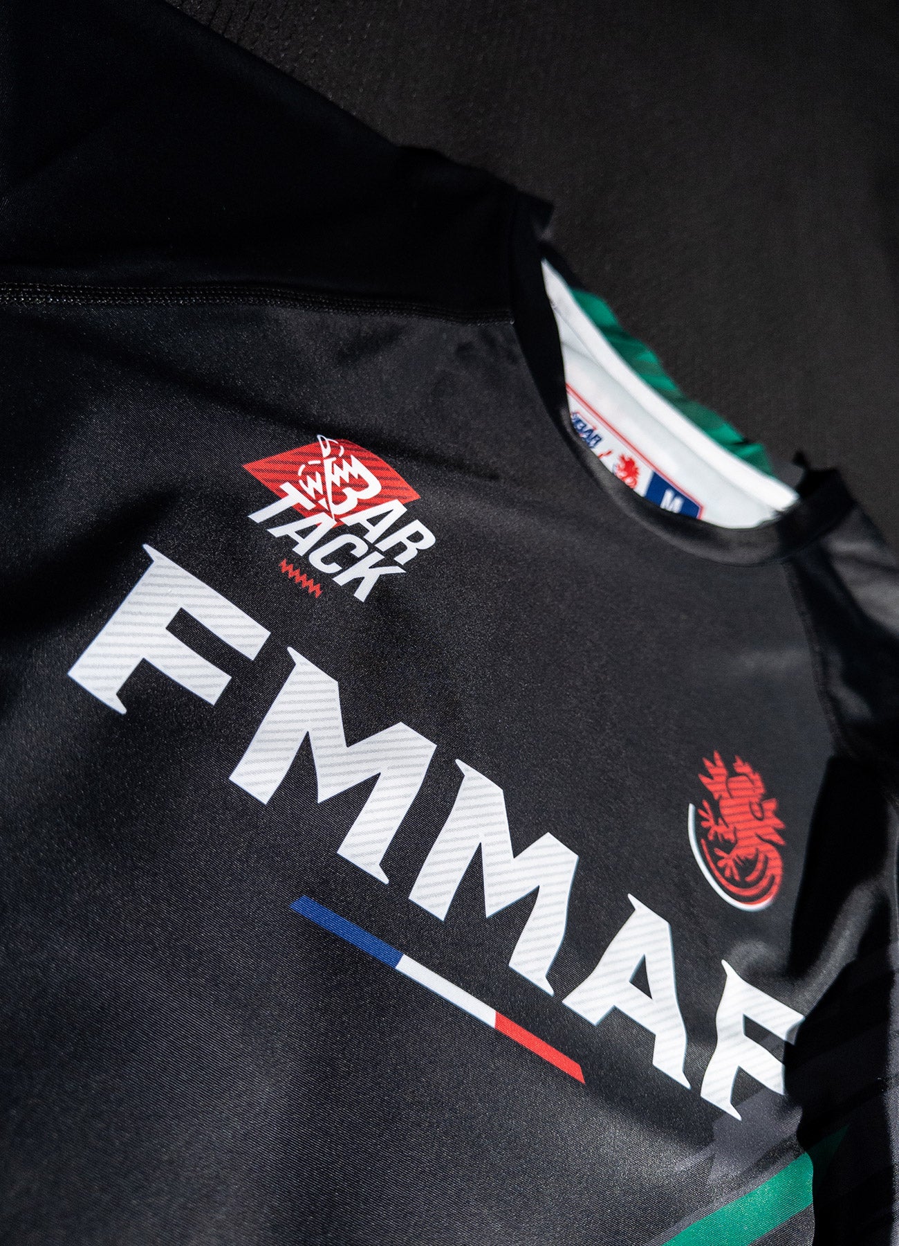 Offizielles Rashguard Bar Tack x FMMAF "Drift" - Grüner Grad