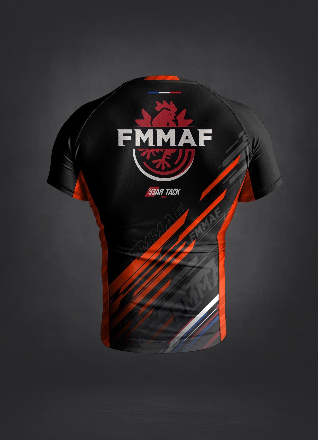 Rashguards Offiziell Bar Tack x FMMAF "Drift" - Orange Grade