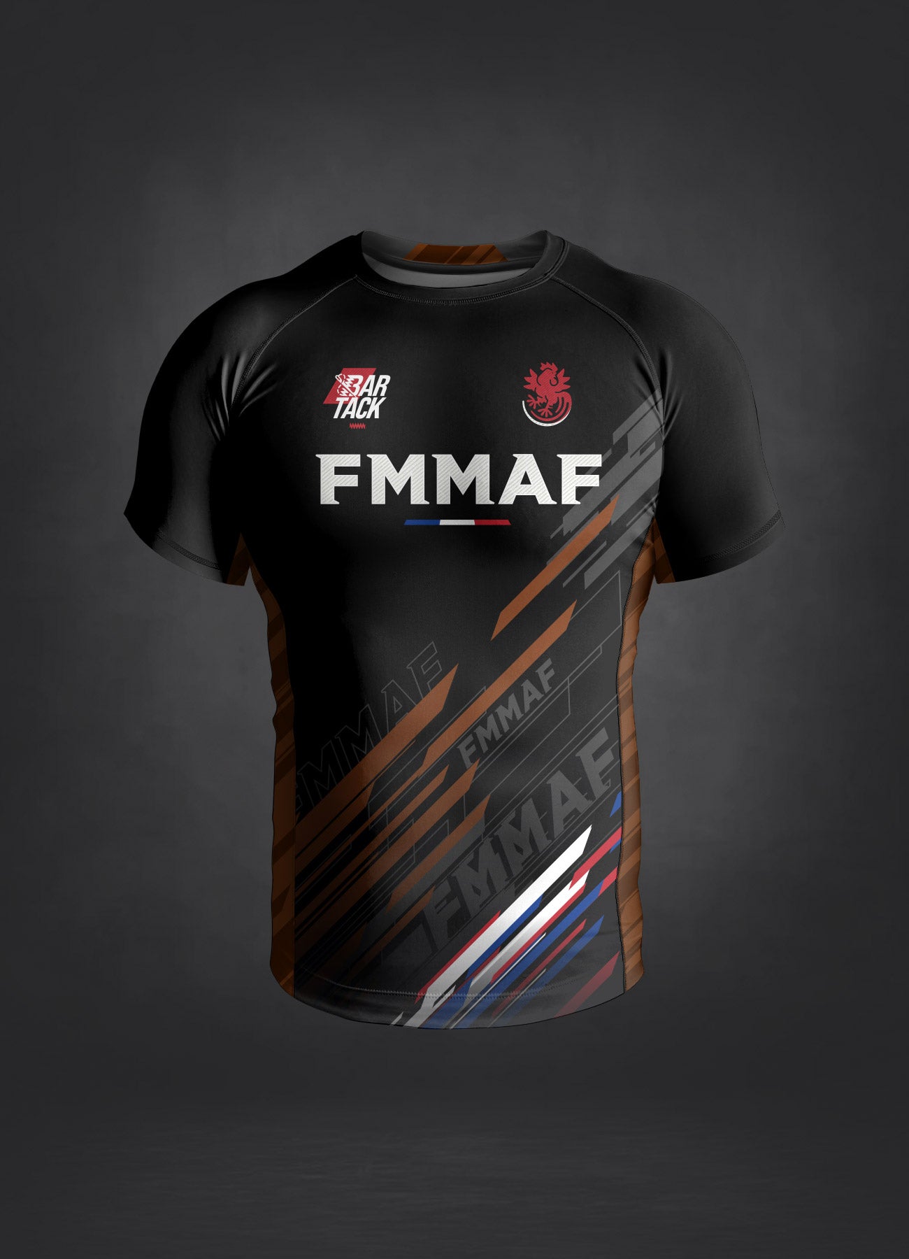 Rashguards Offiziell Bar Tack x FMMAF "Drift" - Brauner Gurt