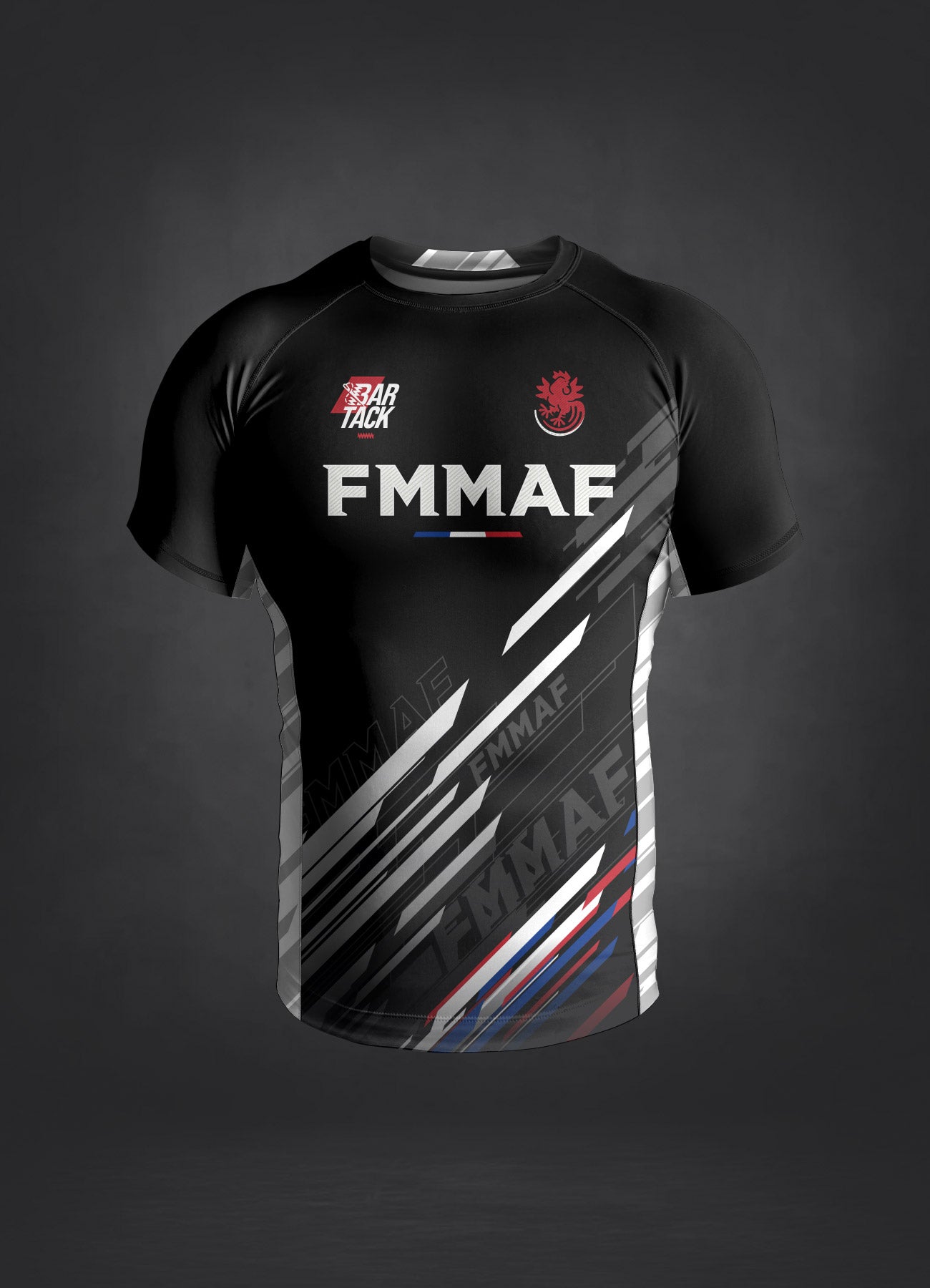 Rashguards Offiziell Bar Tack x FMMAF "Drift" - Weißgurt