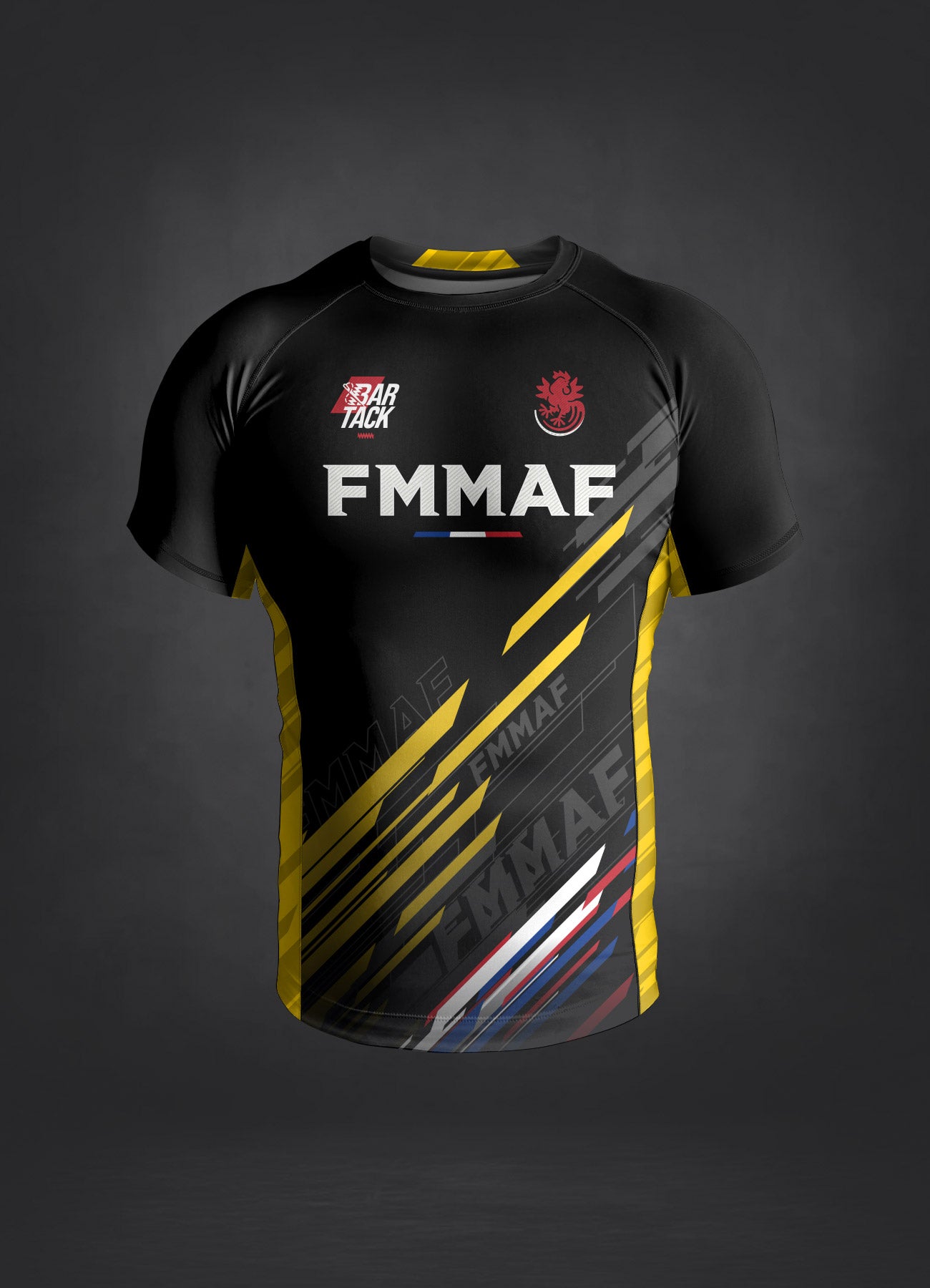 Rashguards Offiziell Bar Tack x FMMAF "Drift" - Gelber Grad