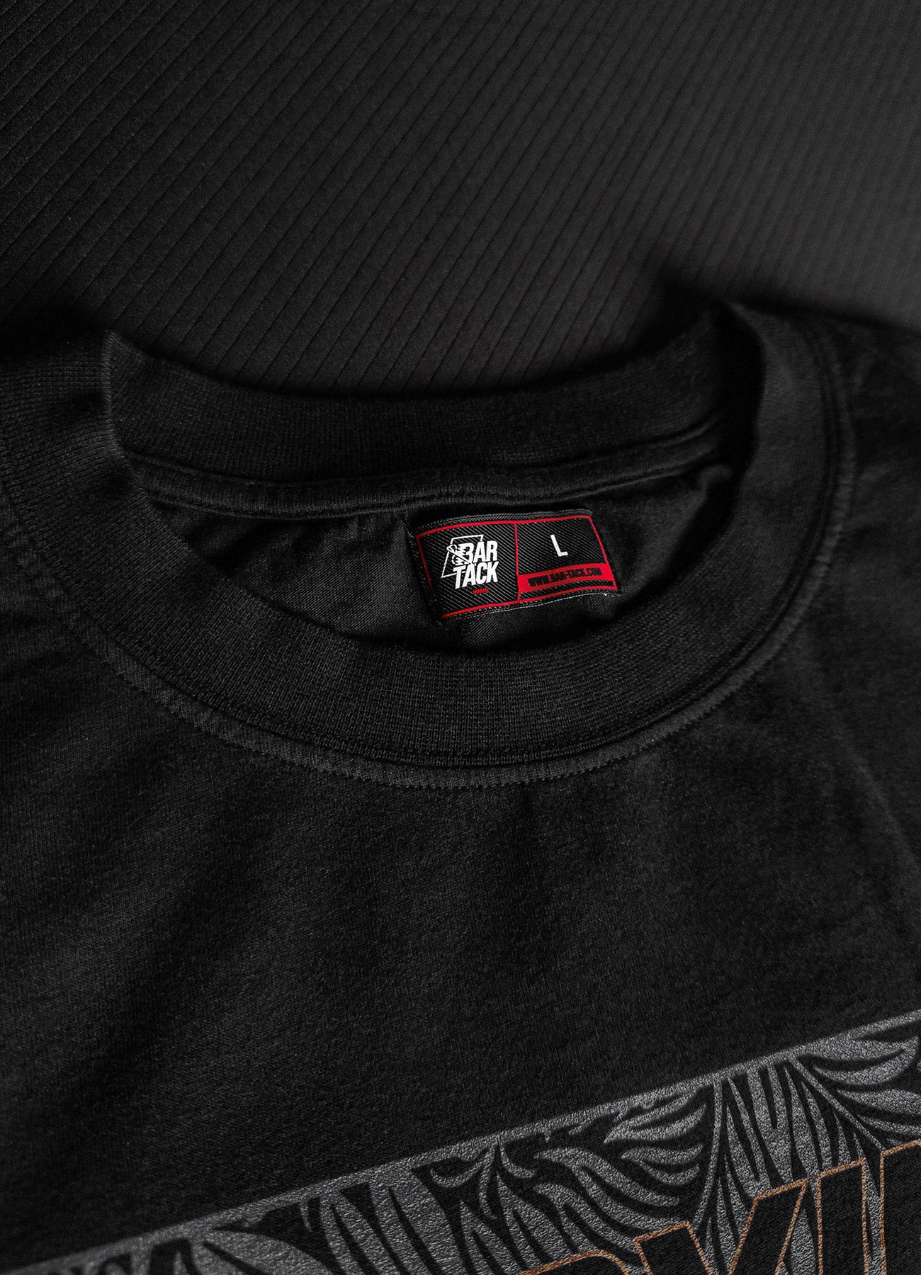 Baumwoll-T-Shirt mit Bar-Tack-Verstärkung "Royal Boxing" - Schwarz